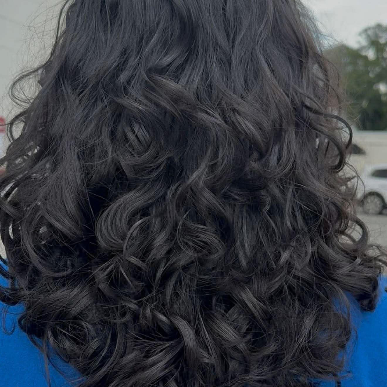 Korean digital perm natural waves and curls at Julia's Botanical Salon MetroWest Orlando