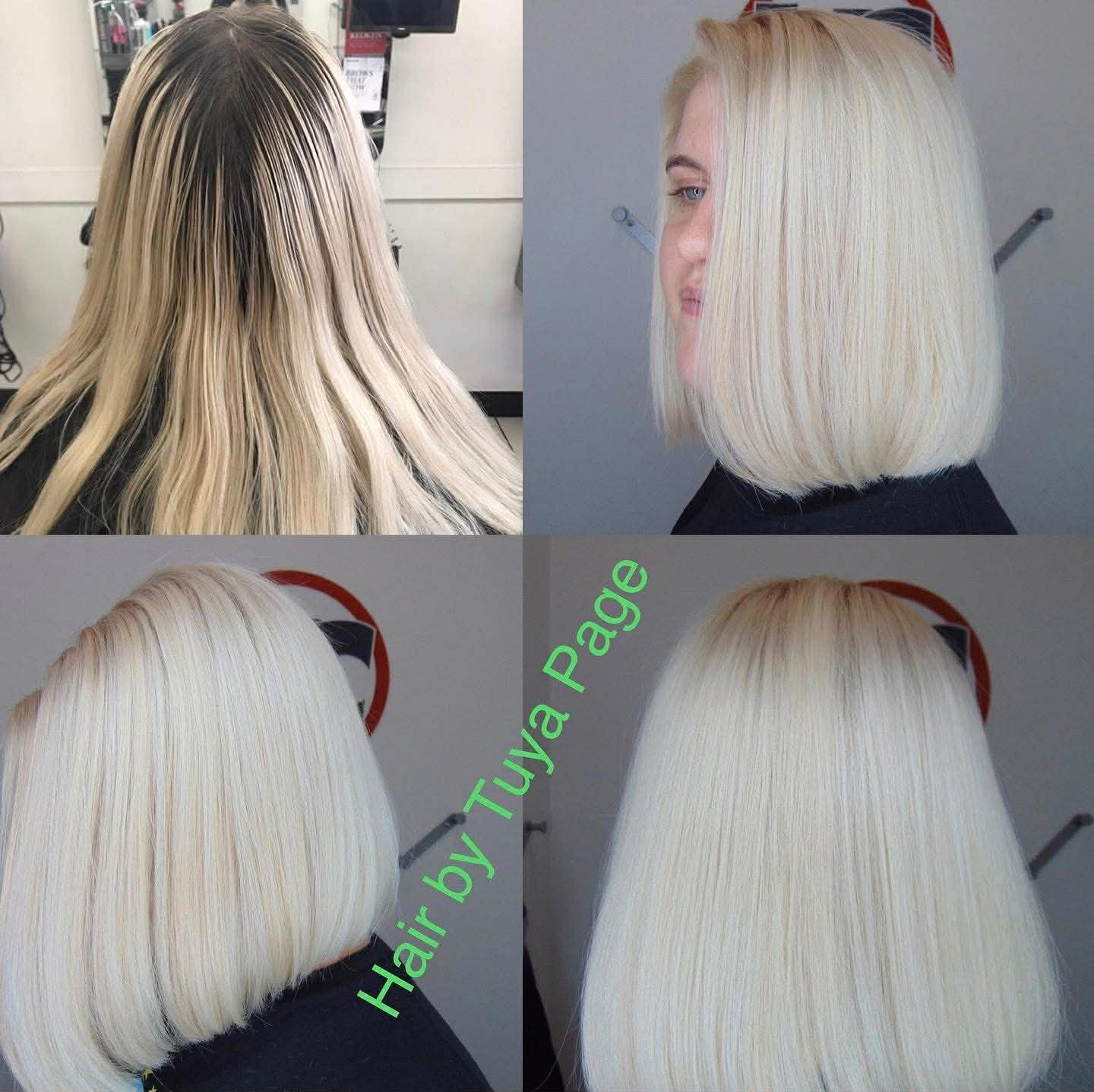Blonde hair transformation Orlando