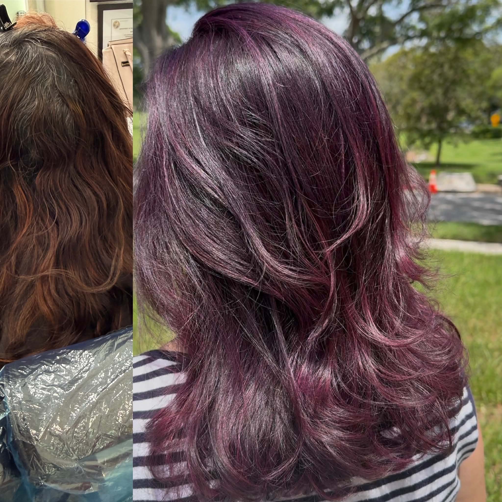 Vivid violet hair color Metrowest Orlando