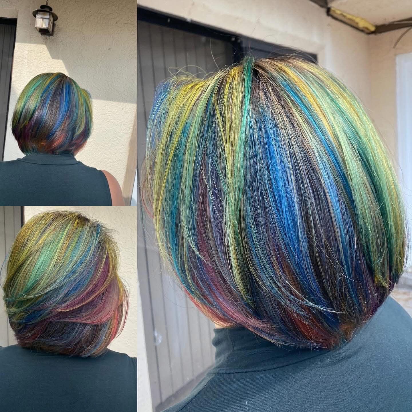 Vivid hair color Julia's Botanical Salon